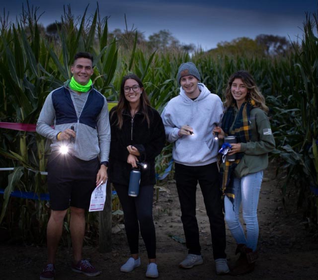 Flashlights Nights in the Corn Maze at Stony Hill Farms