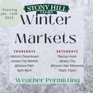 Winter Markets Thursdays and Saturdays in Jersey City